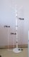 1X HQ White Multi Hook Clothes Coat Hat Stand Rack 178cm High