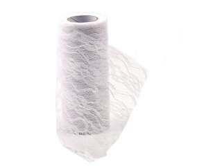 2Roll X 10Yds White Lace Tulle Roll Spool DIY Wedding