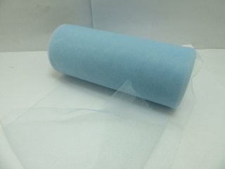 (image for) 4Roll X 25Yds Tulle Roll Spool 15cm Wedding Gift Bow - Blue