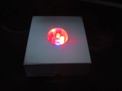 (image for) 12Pcs 4LEDS Light Flashing Crystal Figurine Display Stand Base H