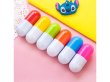 (image for) 100pcs Capsule Stretch Retractable Ballpoint Pen Mixed Color