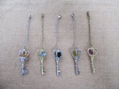 (image for) 12Pcs Chain or Necklace with Key Pendant Assorted