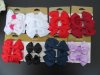 12Sets x 2Pcs Hair Clips with Bowknot Top for Girls Mixed