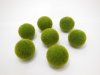 100 Green Artificial Foam Moss Ball D??cor 30mm Dia.