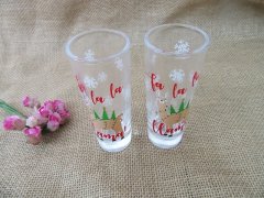 (image for) 6x4Pcs Reindeer Tall Shot Glass Cup Christmas Dinner Cup Party