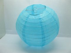 (image for) 5Pcs New Plain Blue Paper Lantern Wedding Favor 35cm