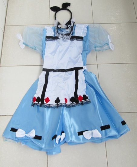 1Set Cosplay Costume Servant Maid Outfits Party Dress Set 12-14 - Click Image to Close