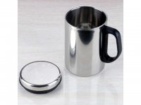 2Pcs Stainless Steel Cup 275ml with Lid