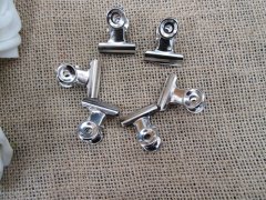 (image for) 100Pcs Bulldog Clips Letter Paper Clips Grip Clips 25x18x31mm