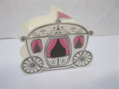 (image for) 50X Carriage Bomboniere Boxes Wedding Favor Baby Shower