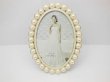 1X European Elegant Ivory Pearl Wedding Photo Frame - Oval (image for) 1X European Elegant Ivory Pearl Wedding Photo Frame - Oval