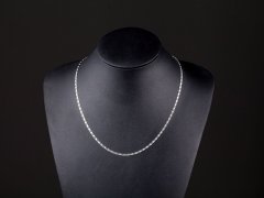 (image for) 5Pcs Silver Finished Necklace Chain 45cm Long 2mm Wide