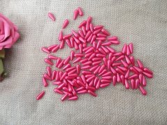 (image for) 250g (615Pcs) Red Teardrop Simulate Pearl Beads Loose Beads