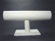 (image for) 2Pcs White Leatherette T-BAR Bracelet Display Rack