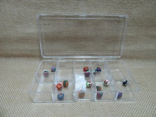 4Pcs Bead Mini Tool Storage Box 10 Compartment Organizer Case