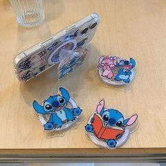 (image for) 1Pc Foldable Stitch Cartoon Magsafe Magnetic Phone Grip Holder