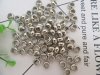 2000Pcs Silver Plated Barrel Beads Spacer Beads Wholesale