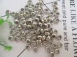 (image for) 2000Pcs Silver Plated Barrel Beads Spacer Beads Wholesale