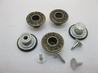 500Sets New Jeans Carved Button 16mm