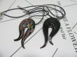 (image for) 12 New Necklace with Black Foil Beads Pendants Set