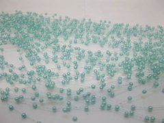 60Strands Blue Beaded Garland for Wedding Craft Dia.3mm 60Strands Blue Beaded Garland for Wedding Craft Dia.3mm