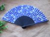 10Pcs New Silk Cloth Flower Etc Printed Folding Hand Fans