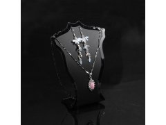 (image for) 10Pcs Black Necklace Earrings Display Bust Rack Stand