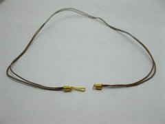 95 Coffee 2-String Waxen Strings For Necklace Golden Clasp 95 Coffee 2-String Waxen Strings For Necklace Golden Clasp