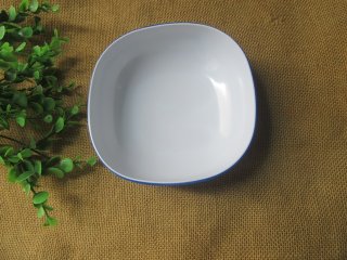 (image for) 6Pcs Snack Soup Cereal Bowl Plate Display Holders Dish - Blue