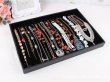 (image for) 1X New Black Velvet Necklace Display Cases with 18 hooks