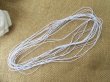 (image for) 12Packs x 2Pcs Round White Sewing Elastic Cord Soft Strap