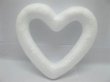 (image for) 100Pcs Polystyrene Foam Hollow Heart Decoration Craft DIY 100mm
