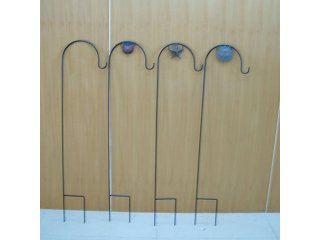6X Garden Sheperd Hook Hanging Stand Multi Functional Metal Hook