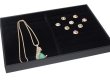 (image for) 1Pc Velvet Ring Necklace Display Case Jewelry Holder 2 Fuction