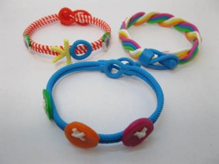 12Pcs Cute Polymer Clay Bracelet for Girls Assorted br-c2