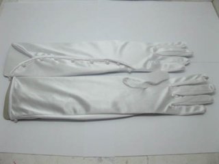 1Pair Wedding Dress Bridal Gloves Irregular Edge 37cm