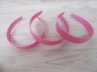 1x New Pink Plastic Headbands Jewelry Finding 25mm Wide
