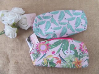 6Pcs Leaf Design Pencil Case Zipper Bag Makeup Bag (image for) 6Pcs Leaf Design Pencil Case Zipper Bag Makeup Bag