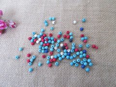(image for) 250g (1000pcs) Round Gemstone Beads Spacer Beads Mixed 6mm Dia