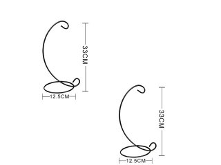 10 Freestanding Stand Holder For Hanging Planter Terrarium 33cm