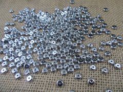 (image for) 500g (8000Pcs) Round Flat Niclel Plastic Beads