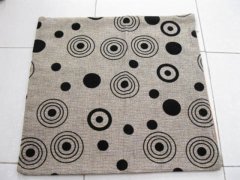 2Pcs Circle Dot Hemp Pillow Cushion Covers 43cm 2Pcs Circle Dot Hemp Pillow Cushion Covers 43cm