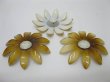 (image for) 20Pc Coffee Blossom Sunflower Hairclip Jewelry Finding Beads 6cm