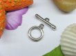 50sets Metal Smooth Circle Toggle Clasp yw-ac-tc50 (image for) 50sets Metal Smooth Circle Toggle Clasp yw-ac-tc50