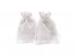 50 Plain White Hemp Drawstring Jewelry Gift Pouches 14x10cm