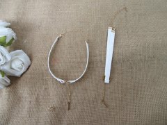 12Pcs White Leather Necklaces Choker Jewellery Findings 12Pcs White Leather Necklaces Choker Jewellery Findings