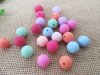 250Gram (Approx 160Pcs) Candy Color Round Loose Beads 14mm Dia