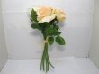 (image for) 1X Rose Bridal Bouquet Wedding Artificial Flower Dark Ivory