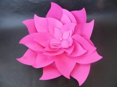 (image for) 3Pcs Funny DIY Make Lotus Paper Flowers Kids Craft Scrapbooking 