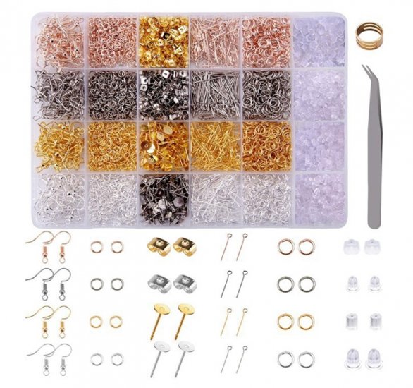 3600Pcs Earring Hook Backs DIY Earring Jewellery Making Kit - Click Image to Close